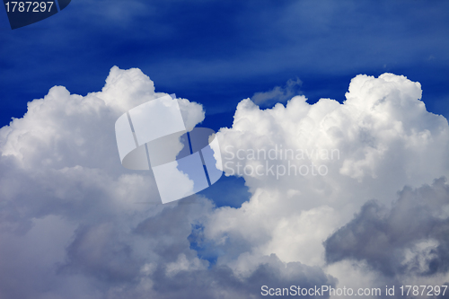 Image of Blue sky and clouds