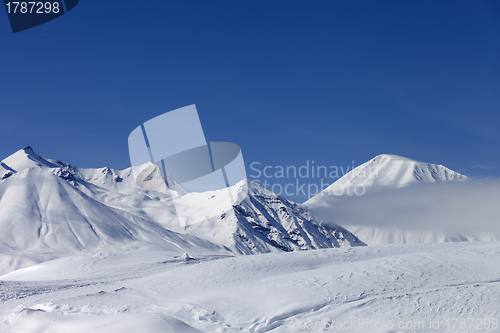 Image of Winter mountains, ski resort