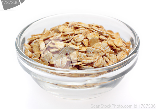 Image of Wheat flakes in bowl