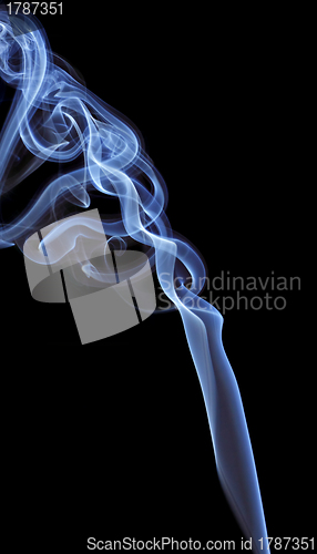 Image of Smoke over black background