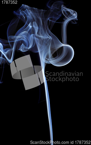 Image of Smoke over black background