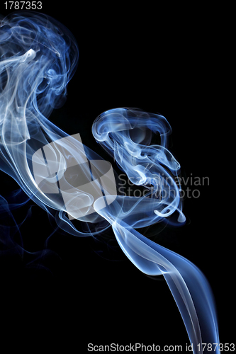 Image of Smoke over black background
