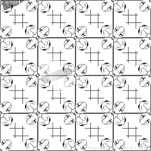Image of Monochrome seamless pattern
