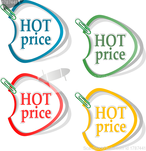 Image of Hot price stickers set