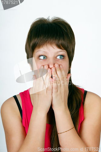 Image of frightened girl