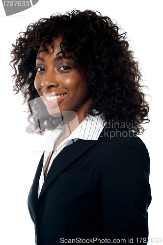 Image of Closeup portrait of african businesswoman