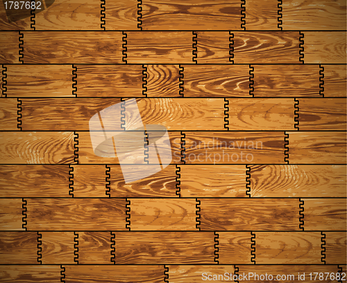 Image of Wooden wall - background