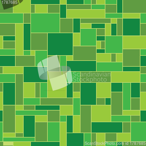 Image of Green abstract geometric pattern