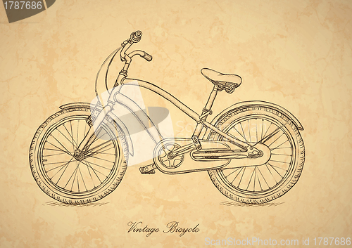 Image of Vintage bicycle - in retro style