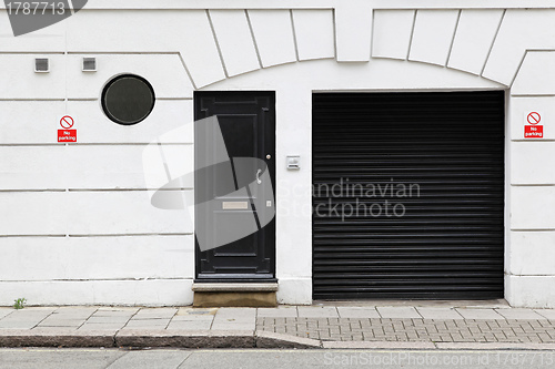 Image of Garage and door