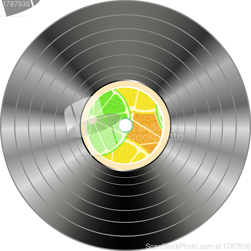 Image of vinyl record isolated