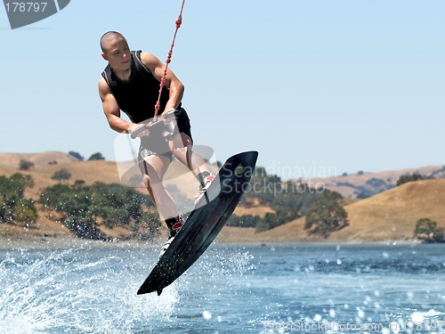 Image of Young wakeboarder