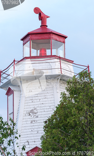 Image of Big Tube Lighthouse in Tobermory In Bruce Peninsula, Ontario, Ca