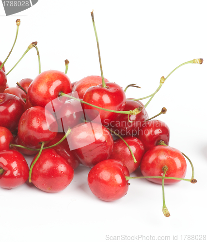 Image of Heap of Fresh Ripe Cherry