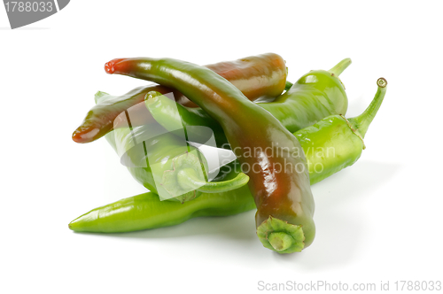 Image of Green Chili peppers