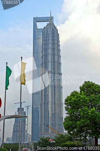 Image of Shanghai World Financial Centre and Jinmao Tower, Pudong