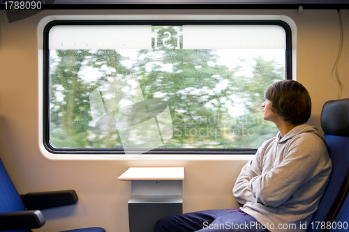 Image of Train and rain