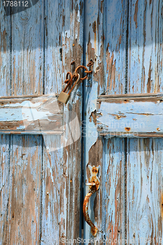 Image of Old Shabby Unpainted Door