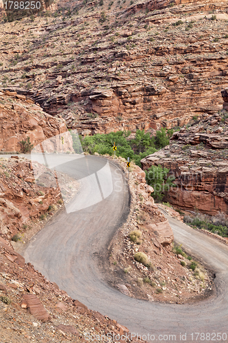Image of switchback canyon road