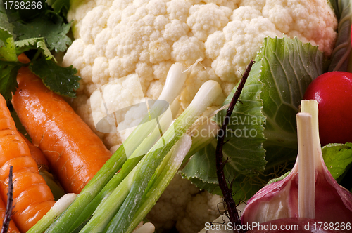 Image of Raw Vegetables Background