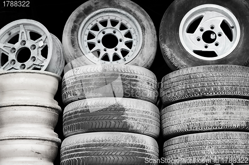 Image of Old wheels