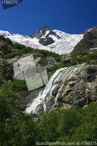 Image of Mountains on a sunny day, the resorts of the Caucasus