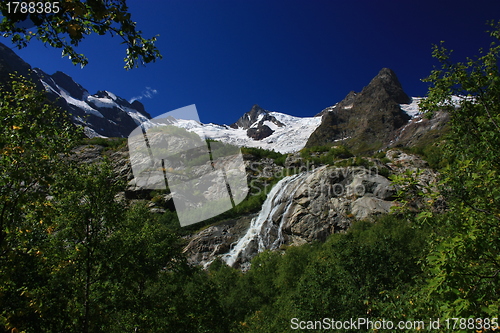 Image of Mountains on a sunny day, the resorts of the Caucasus