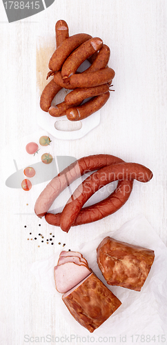 Image of meat and sausages