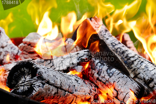 Image of burning fire