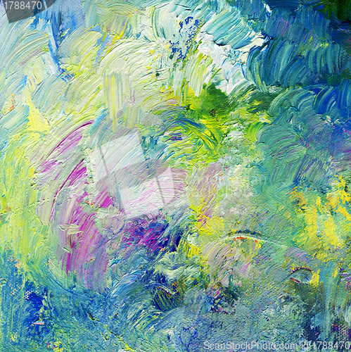 Image of abstract impasto oil paints