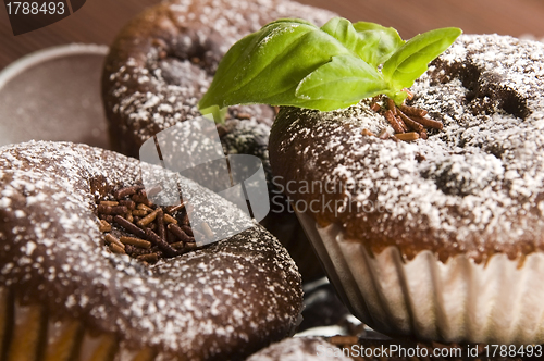 Image of Homemade chocolate muffins