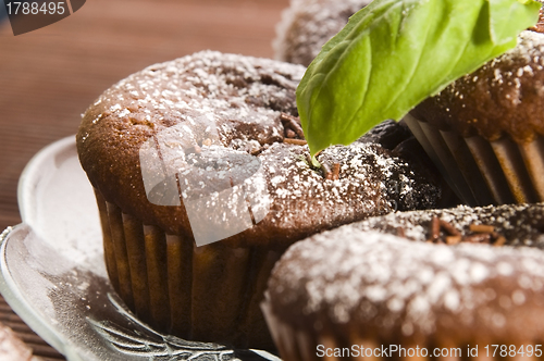 Image of Homemade chocolate muffins