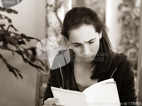 Image of Girl reading a book