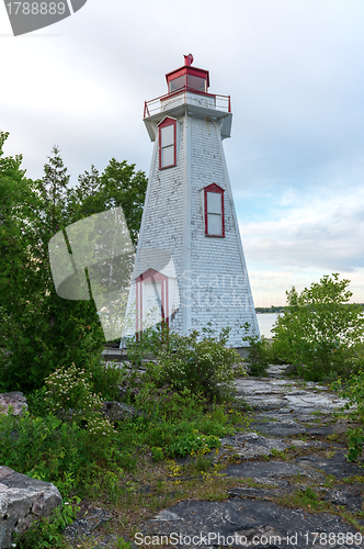 Image of Big Tube Lighthouse in Tobermory,  Bruce Peninsula, Ontario, Can