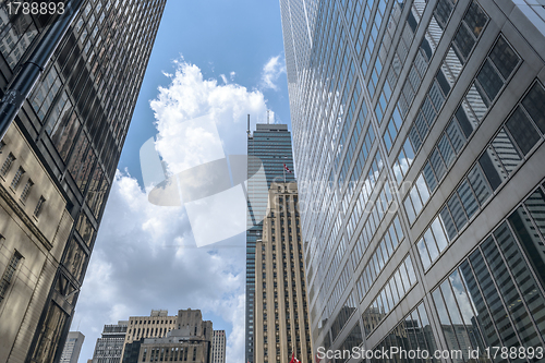 Image of Toronto downtown  skyscrapers on Bay Street 