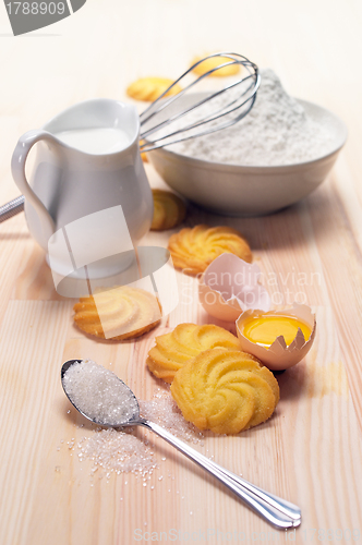 Image of making baking cookies