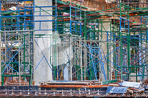 Image of Under construction reinforced concrete buildings