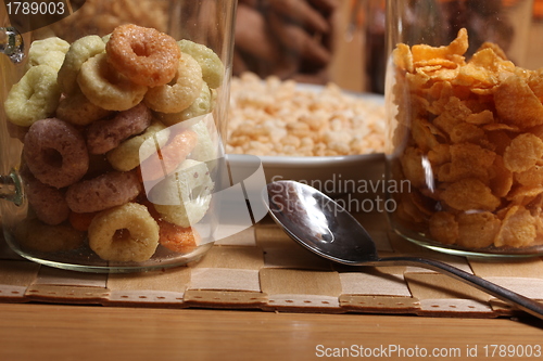 Image of a mix of breakfast cereals