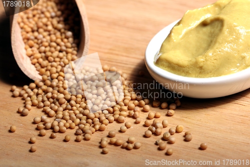 Image of mustard and mustard grains