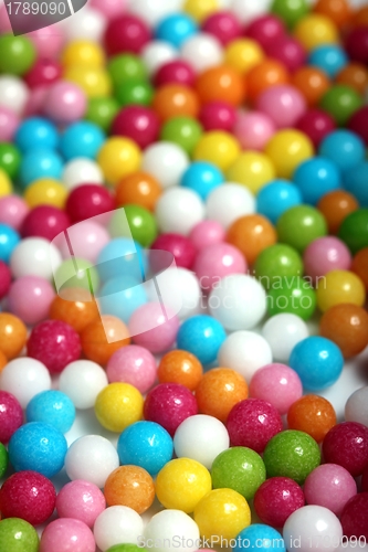 Image of colored sugar balls