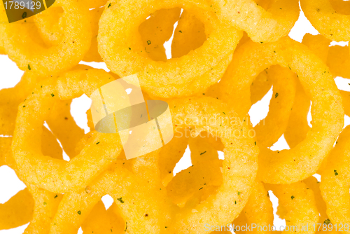 Image of Yellow maize onion snacks