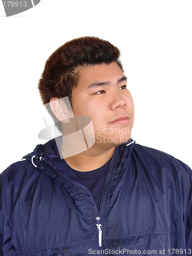 Image of Asian teenage boy - proud