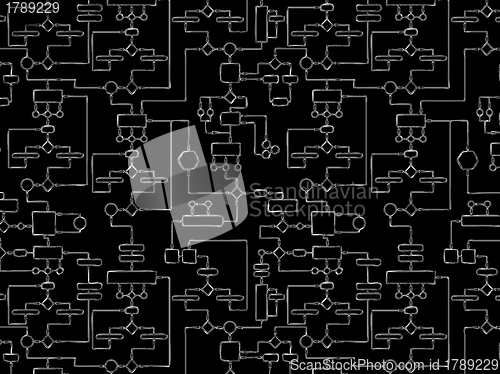 Image of Drawing on the blackboard - scheme