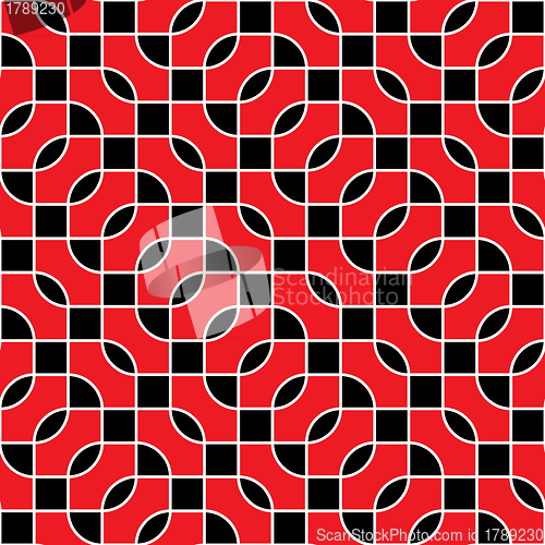 Image of Seamless red and black pattern