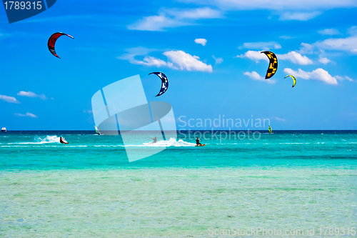 Image of kitesurfing in Italy