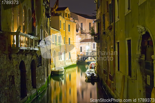 Image of Venice at night