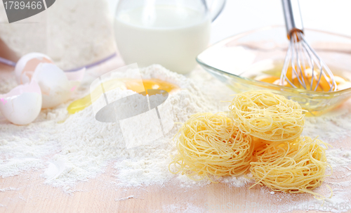 Image of Baking ingredients for pasta