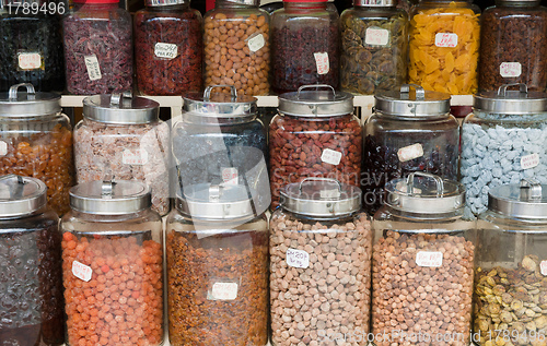Image of nuts and beans for sale