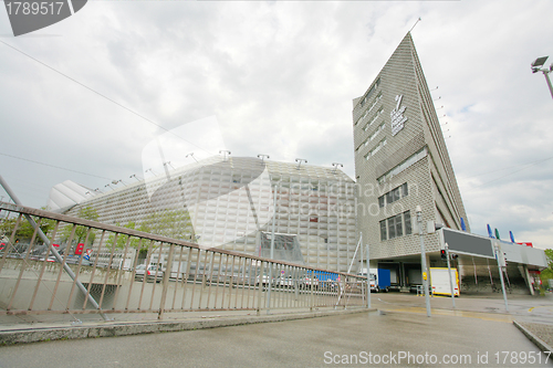 Image of Outside stunning view of St. Jakob-Park Stadium where the best f