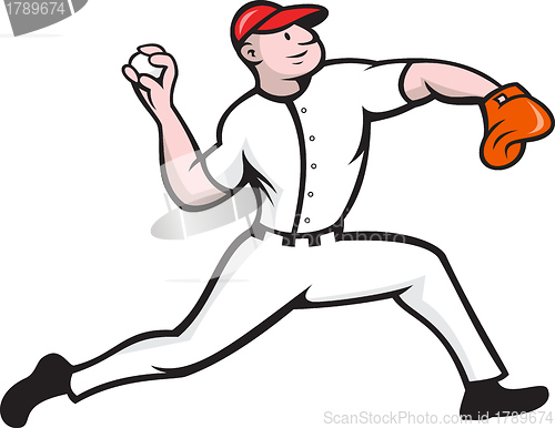 Image of Baseball Pitcher Player Throwing